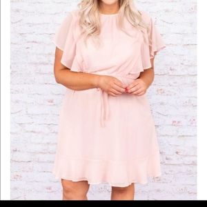 NWOT Chic Soul Blush Midi Dress